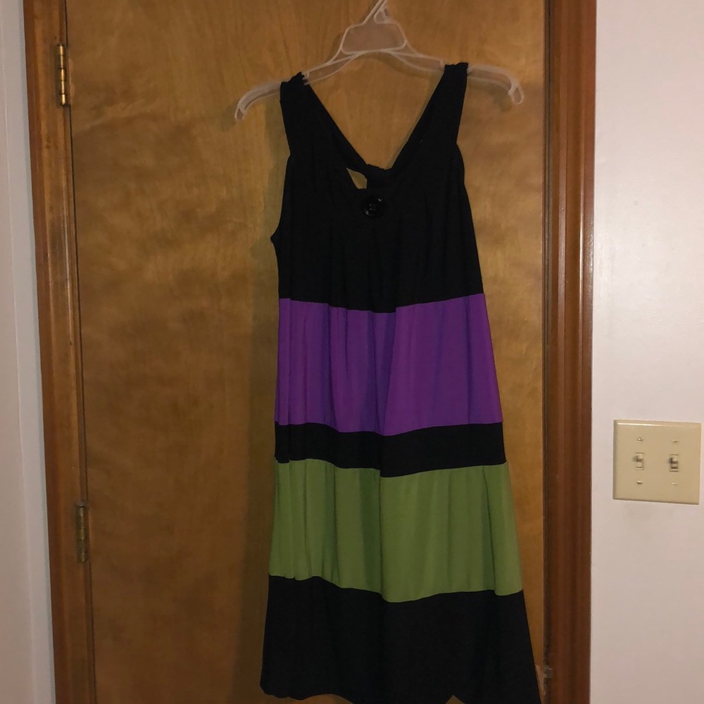 Multicolor sleeveless dress